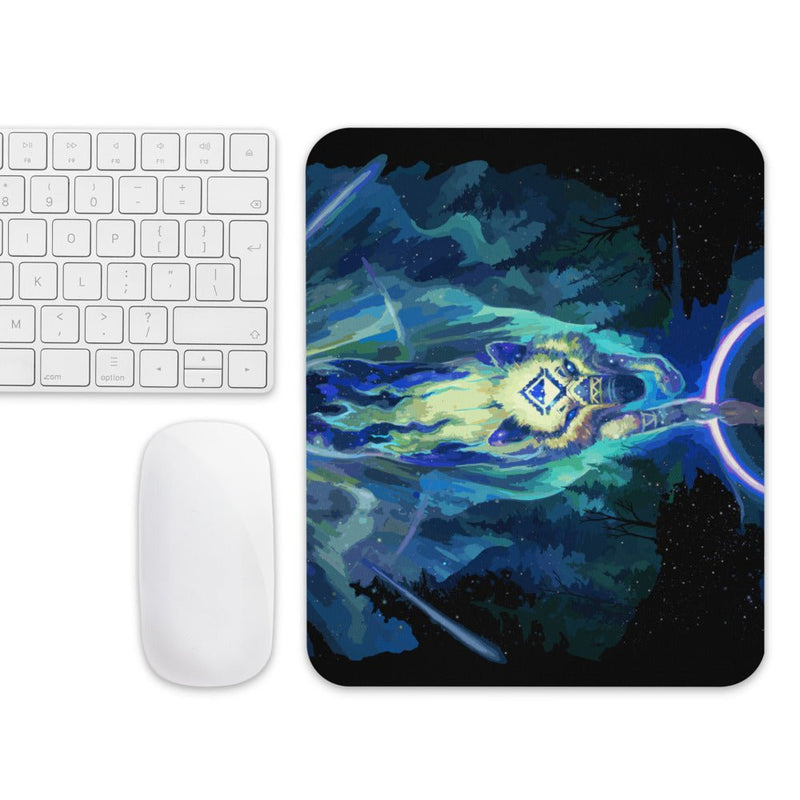 Wolf Star Mouse pad - BoxWood Board Designs - - -