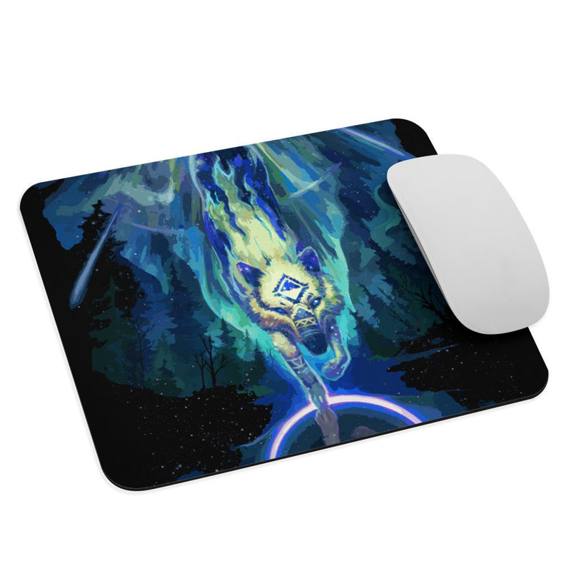 Wolf Star Mouse pad - BoxWood Board Designs - - -