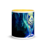 Wolf Star Mug with Color Inside - BoxWood Board Designs - Yellow - -