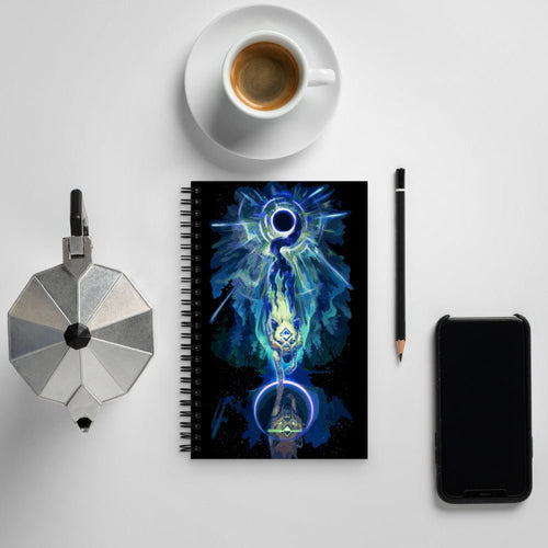 Wolf Star Spiral notebook - BoxWood Board Designs - - -