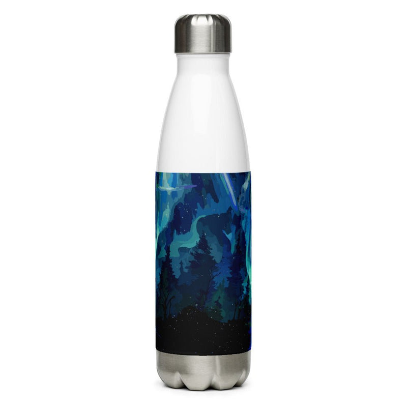 Wolf Star Stainless Steel Water Bottle - BoxWood Board Designs - - -