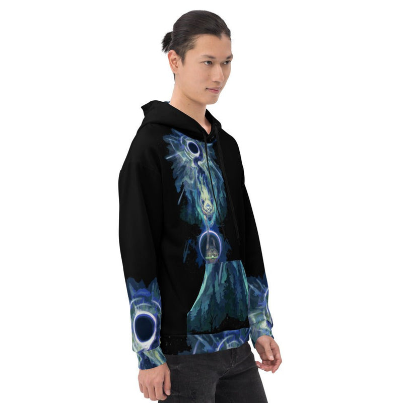 Wolf Star Unisex Hoodie - BoxWood Board Designs - XS - -