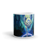 Wolf Star White glossy mug - BoxWood Board Designs - 11oz - -