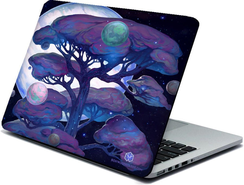 WolfWood Nebula Laptop or Macbook BARK - BoxWood Board Designs - Medium - 13" - - Laptop / Macbook BARK