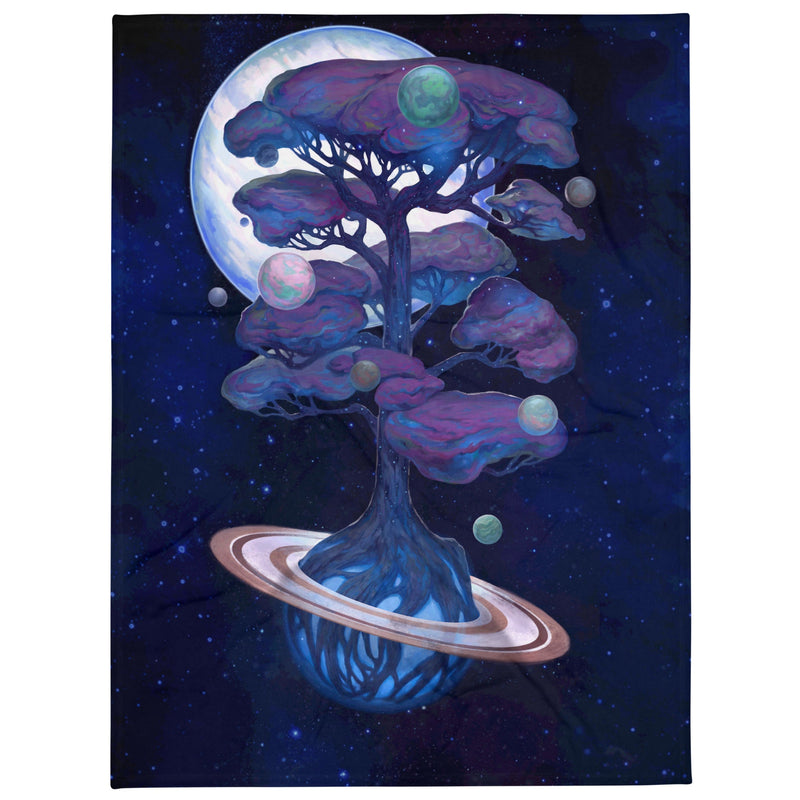 Wolfwood Nebula Throw Blanket - BoxWood Board Designs - 60″×80″ - -