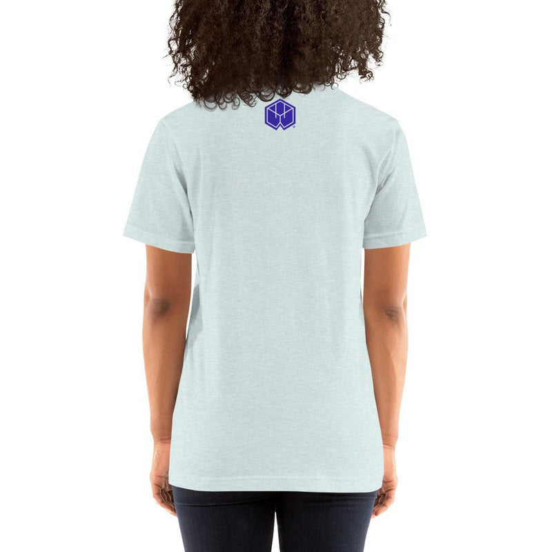 Women's Transcendence Short-Sleeve Unisex T-Shirt - BoxWood Board Designs - Heather Prism Ice Blue - XS - -
