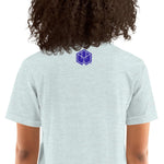 Women's Transcendence Short-Sleeve Unisex T-Shirt - BoxWood Board Designs - Heather Prism Ice Blue - XS - -